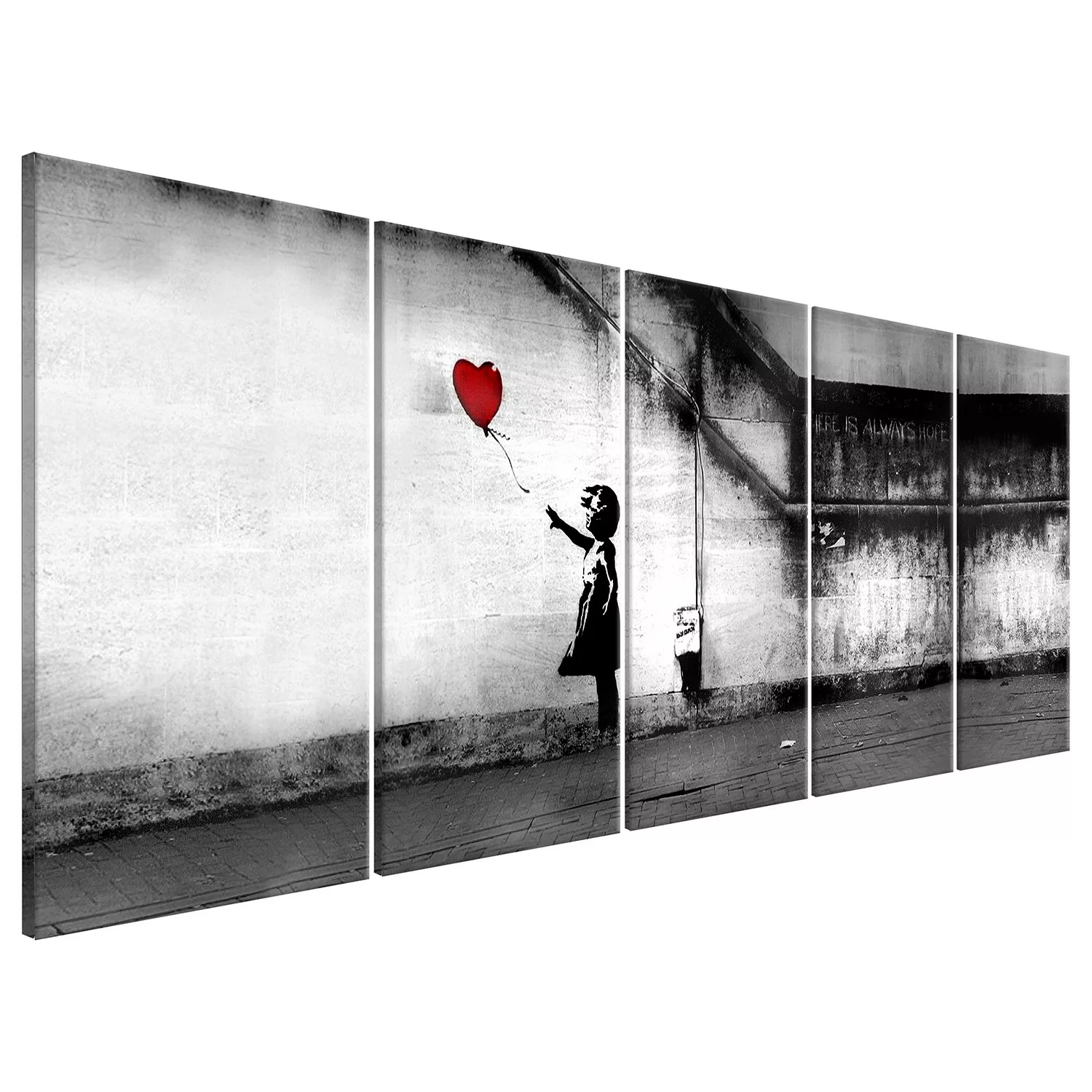 home24 Wandbild Runaway Balloon (Banksy) günstig online kaufen