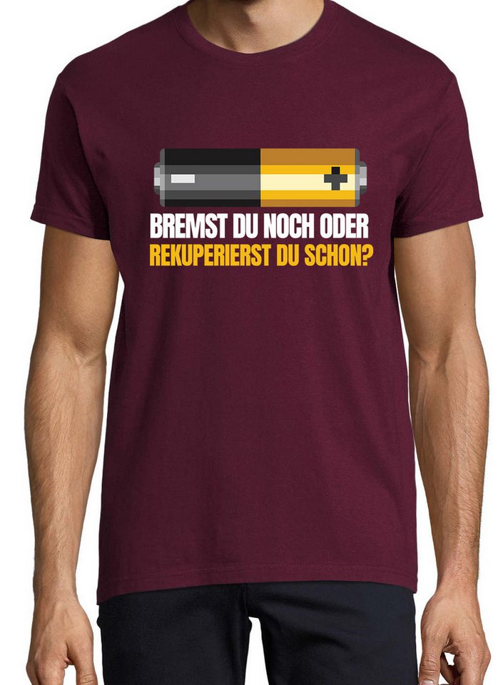 Youth Designz Print-Shirt Batterie Bremst Herren T-Shirt mit lustigen Logo günstig online kaufen