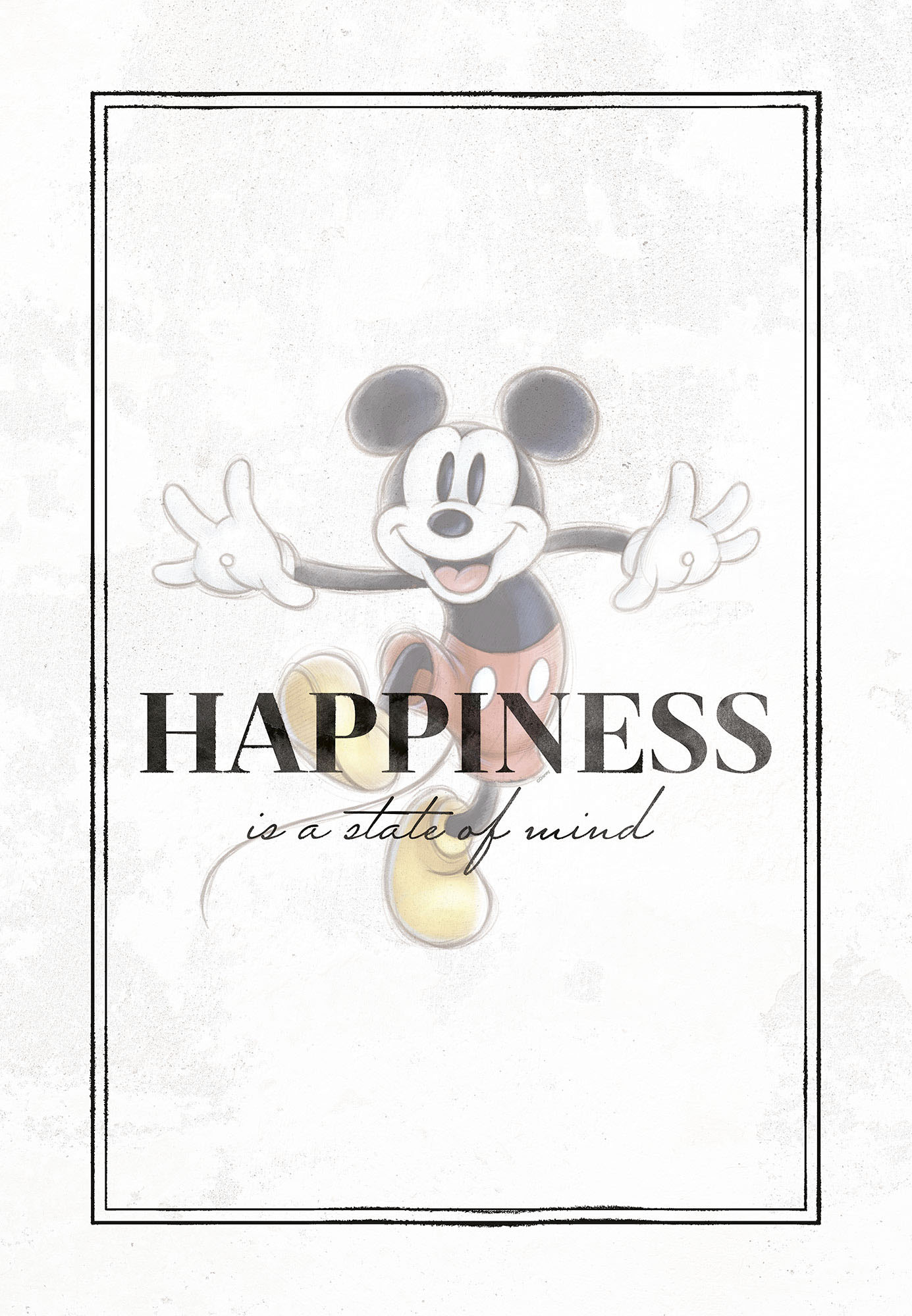 Komar Leinwandbild "Keilrahmenbild - Mickey Be Kind - Größe 40 x 60 cm", Di günstig online kaufen