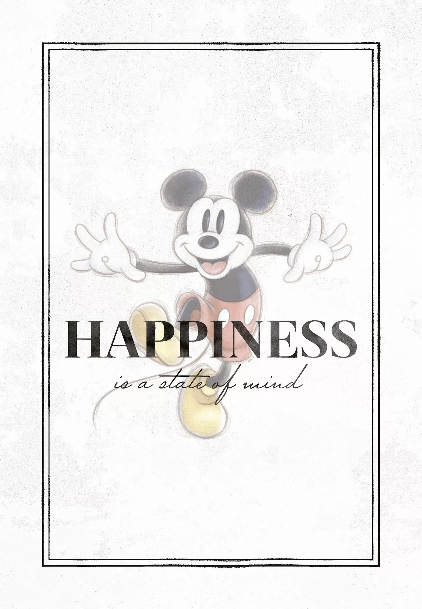 Komar Leinwandbild »Keilrahmenbild - Mickey Be Kind - Größe 40 x 60 cm«, Di günstig online kaufen