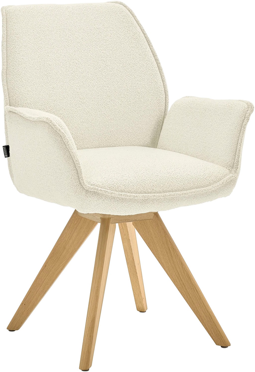 Musterring Esszimmerstuhl "Tiama", (Set), 2 St., Bouclé, Stativgestell Eich günstig online kaufen