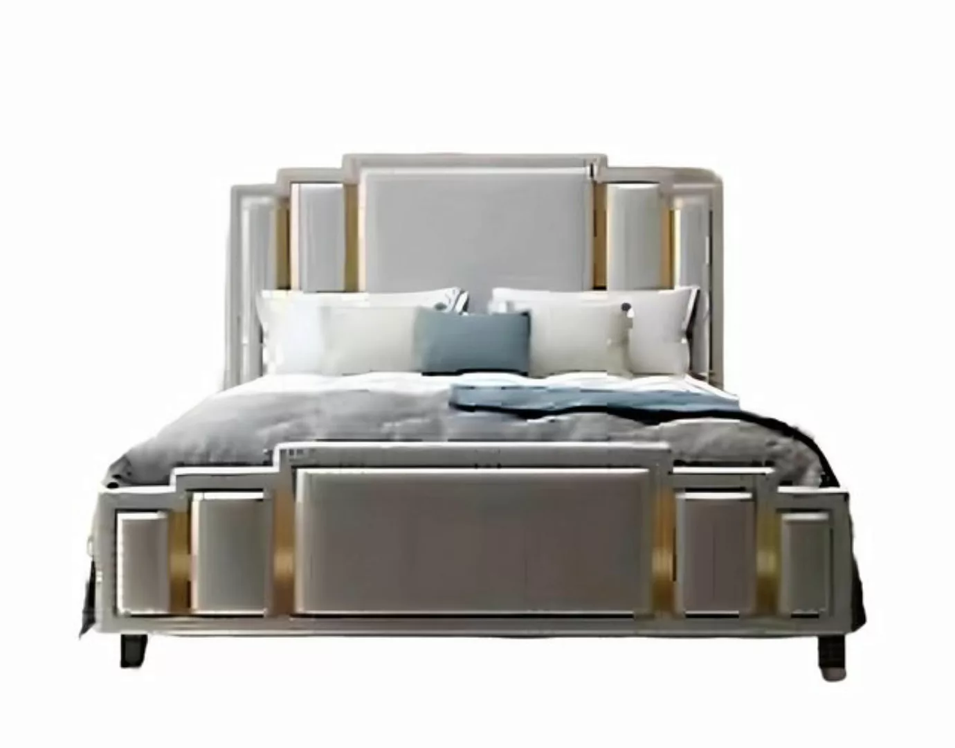 JVmoebel Bett Bett Polster Design Luxus Doppel Betten Ehe Schlaf Zimmer Tex günstig online kaufen