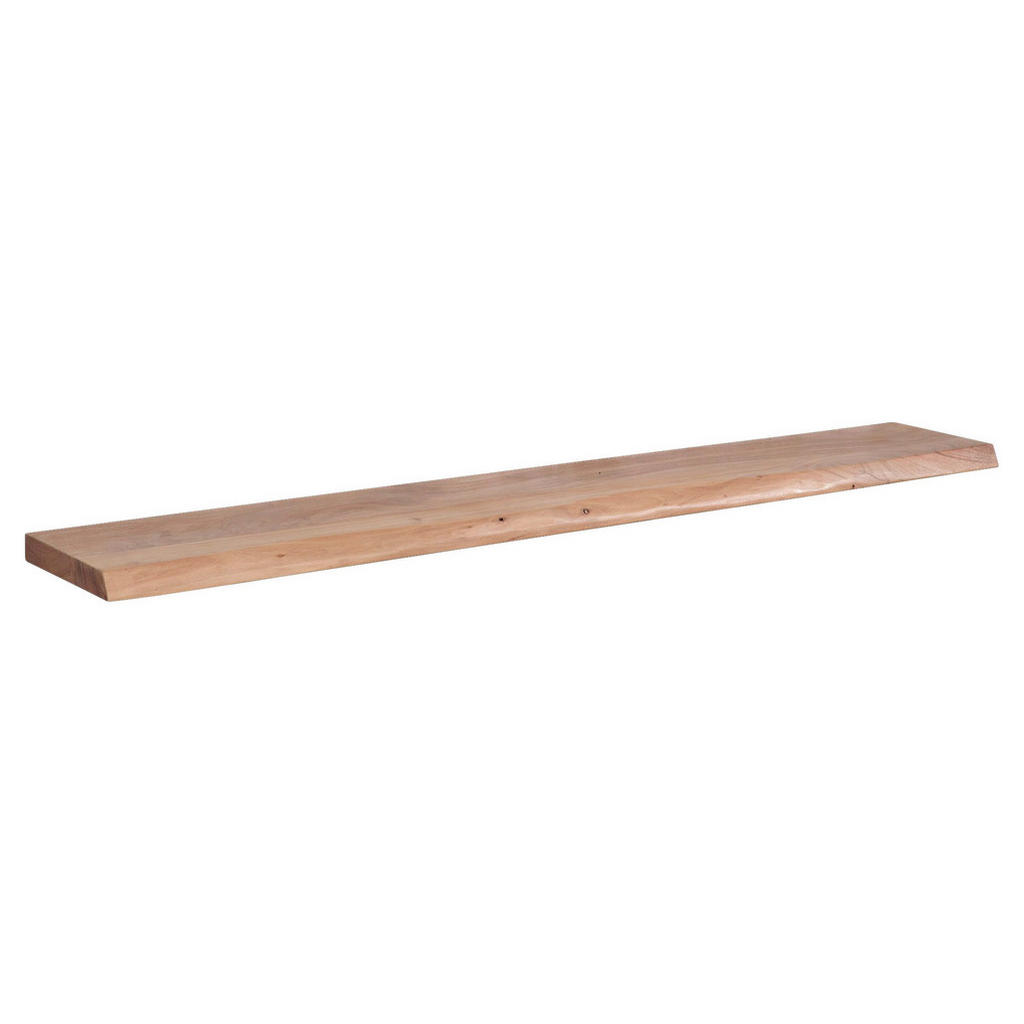 Wandregal braun Holz B/H/T: ca. 160x4x26 cm günstig online kaufen