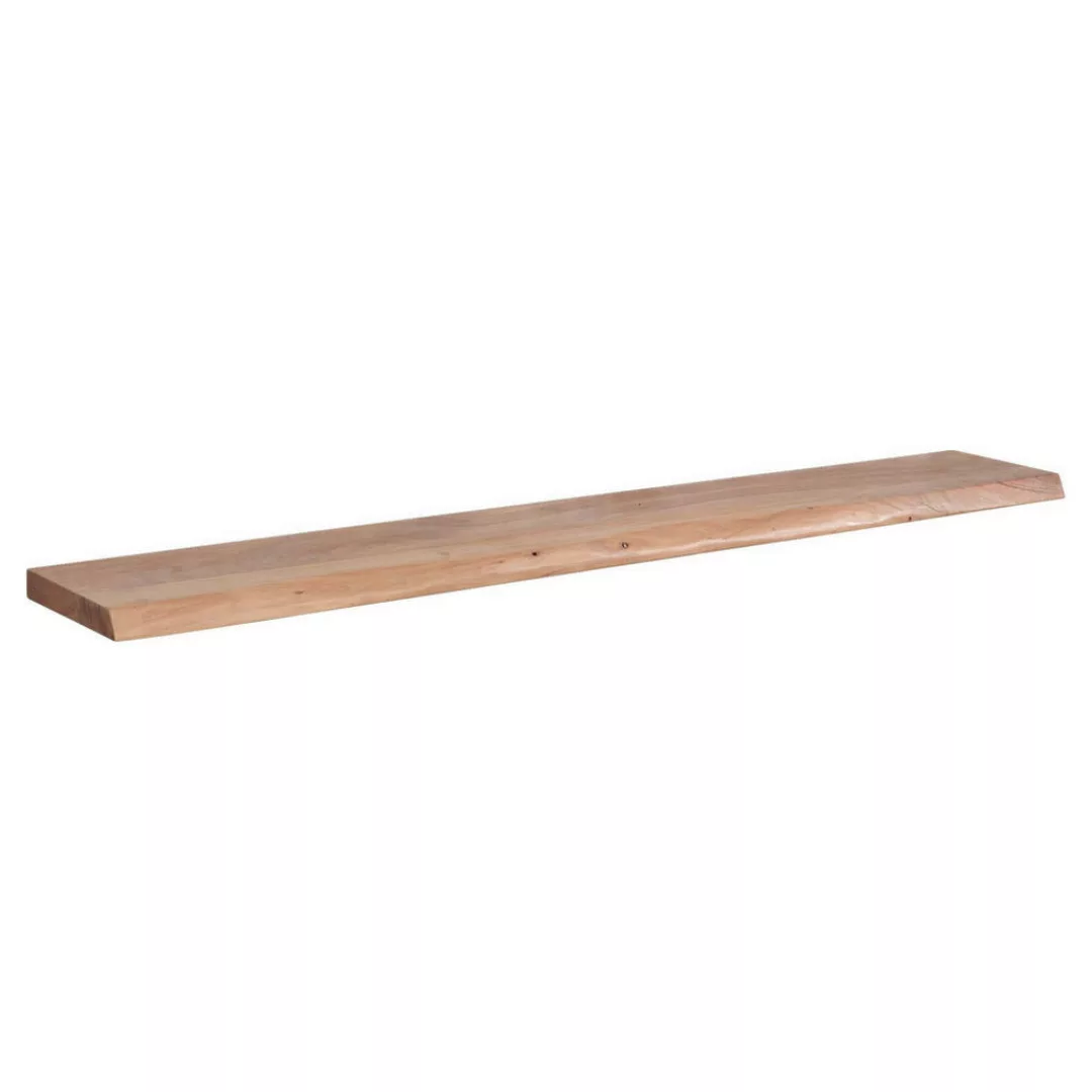 Wandregal braun Holz B/H/T: ca. 160x4x26 cm günstig online kaufen