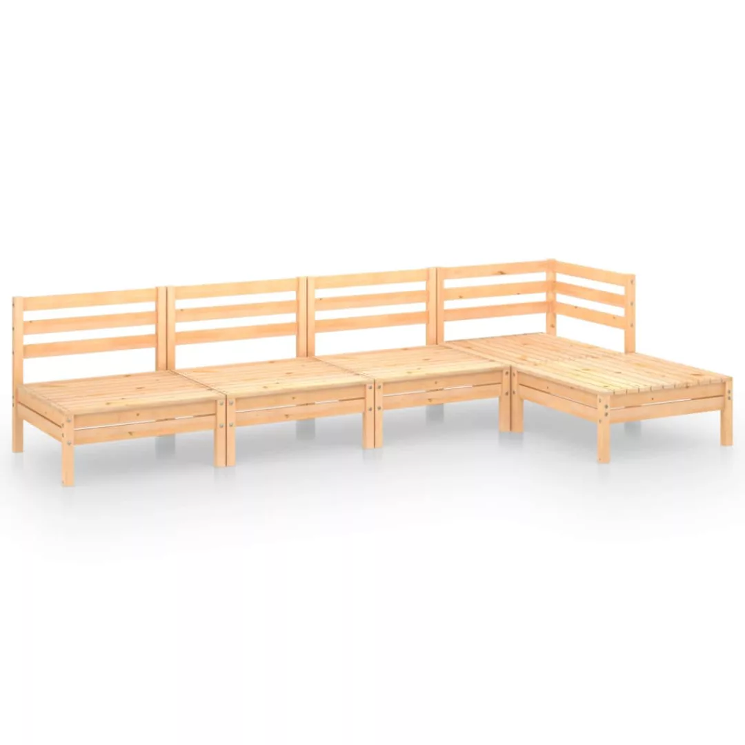 5-tlg. Garten-lounge-set Massivholz Kiefer günstig online kaufen