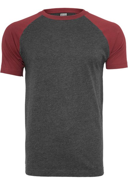 URBAN CLASSICS T-Shirt TB639 - Raglan Contrast Tee cha/burgundy 2XL günstig online kaufen