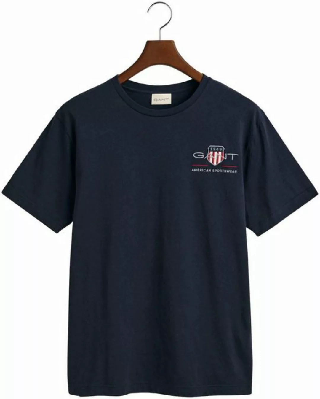 Gant T-Shirt REG ARCHIVE SHIELD EMB SS T-SHIRT von dem Archiv aus den 1980e günstig online kaufen