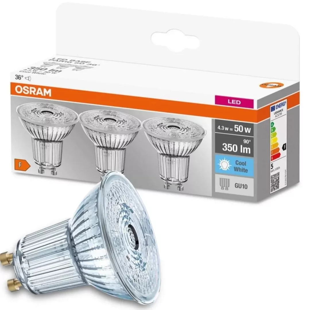 LED-Reflektor GU10 4,3W, universalweiß, 3er-Set günstig online kaufen
