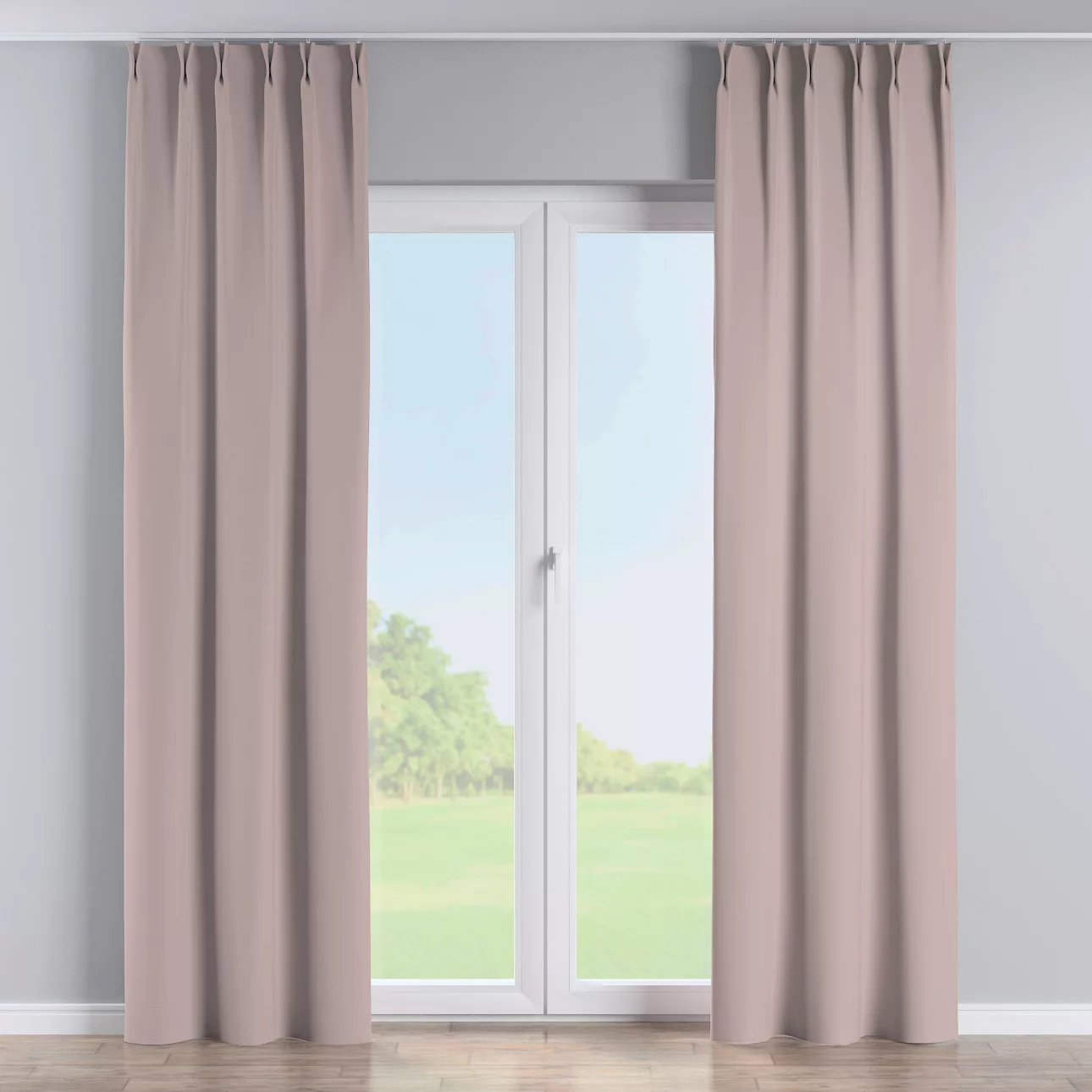 Vorhang mit flämischen 2-er Falten, Kaschmir Beige, Blackout 300 cm (269-54 günstig online kaufen