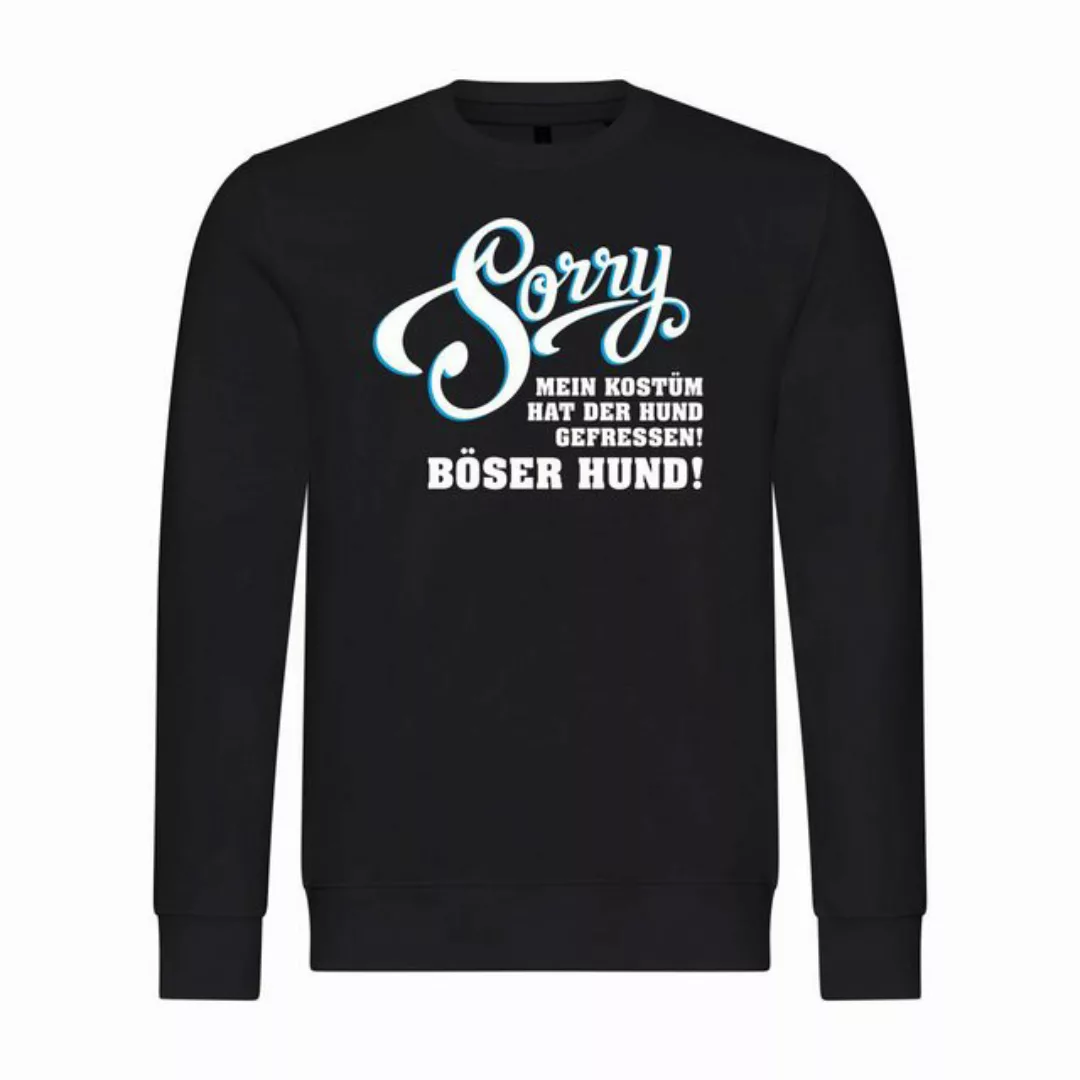 deinshirt Rundhalspullover Herren Pullover Sorry mein Kostüm hat der Hund g günstig online kaufen