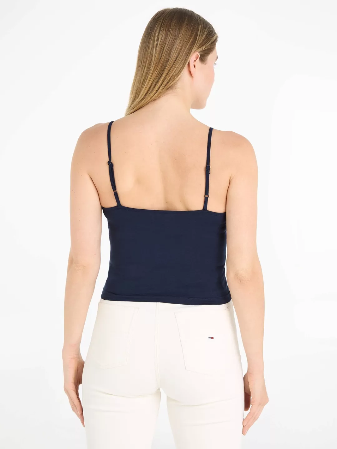 Tommy Jeans Spaghettitop Crop Essential Strap Tank Top, kurz mit verstellba günstig online kaufen