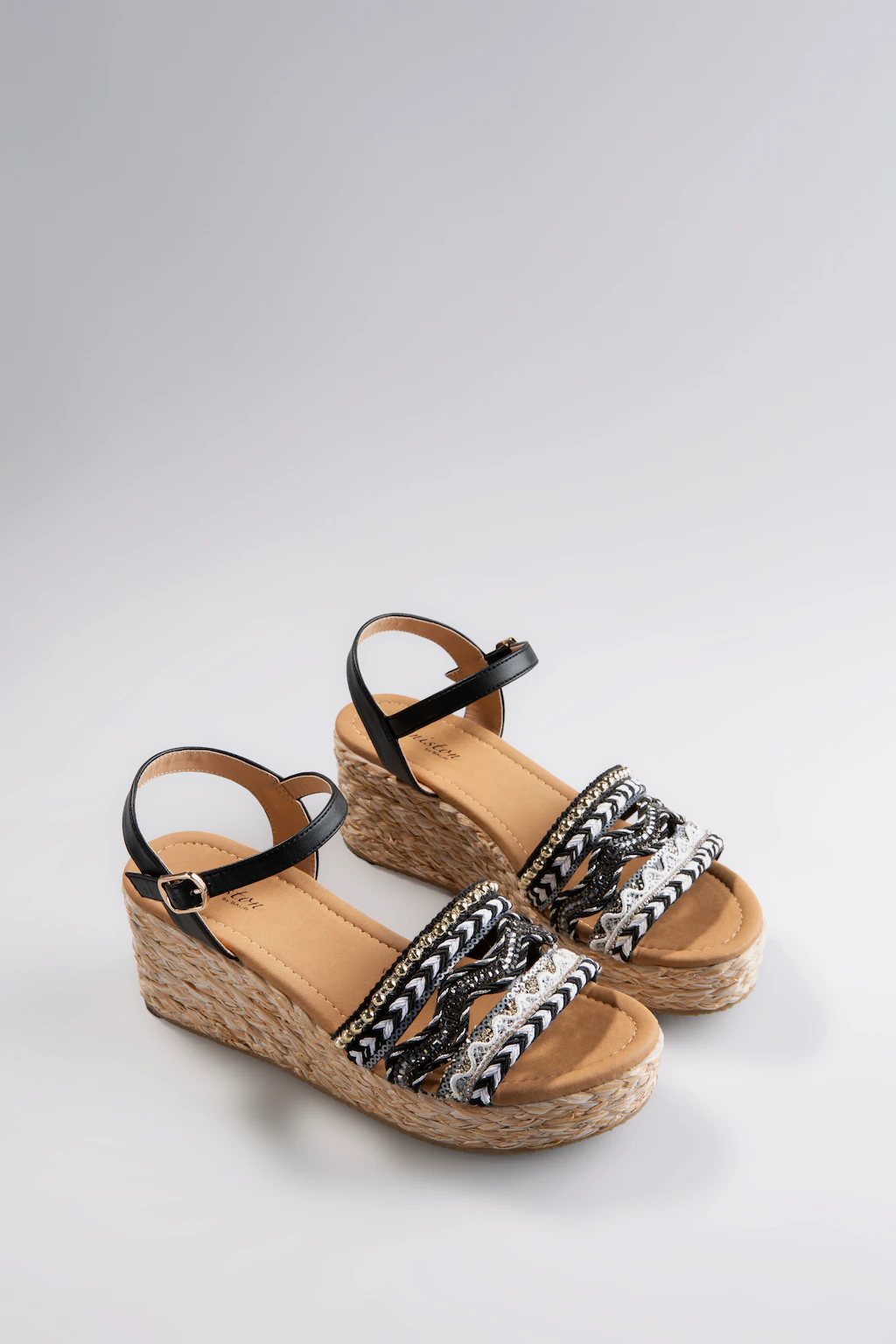 Aniston SHOES Keilsandalette, Sandale, Sommerschuh, Pailletten - NEUE KOLLE günstig online kaufen