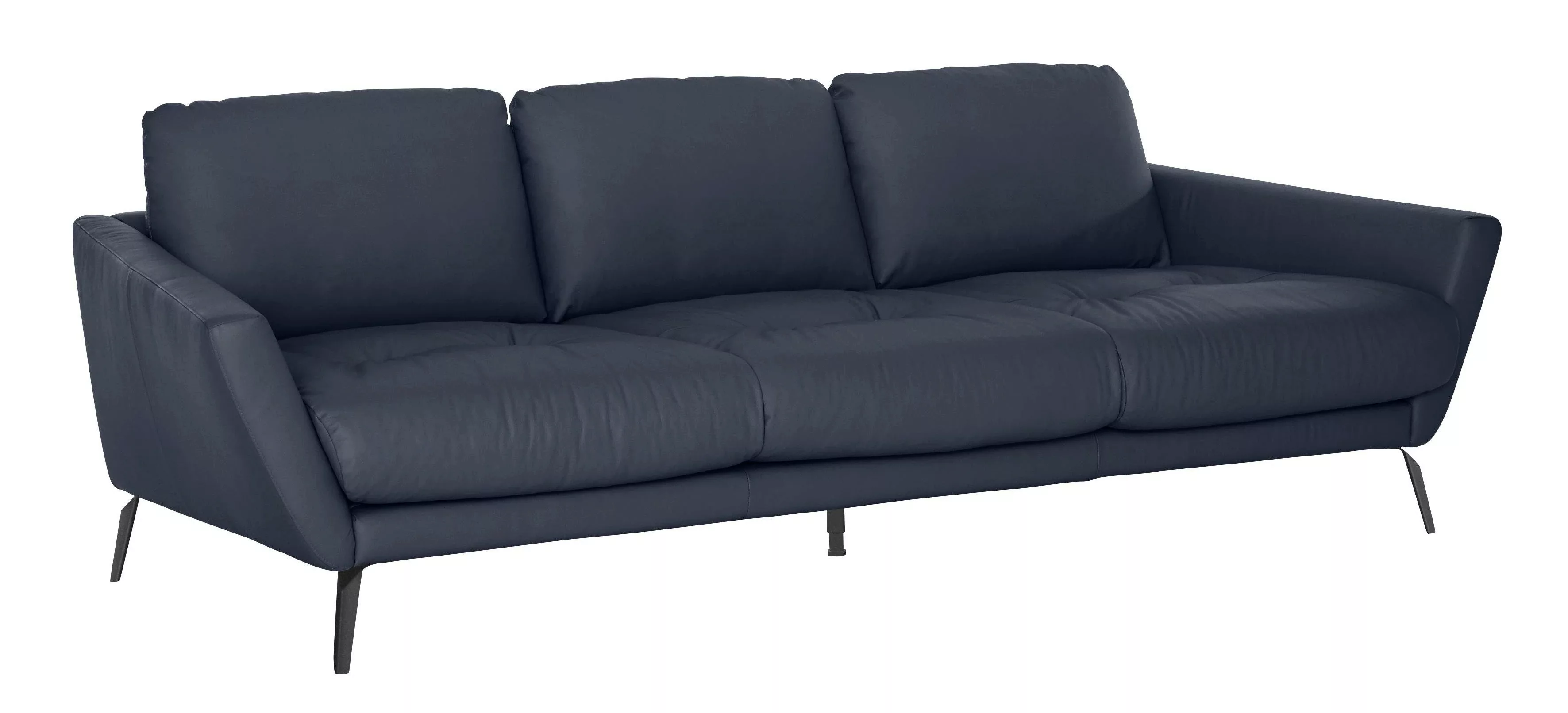 W.SCHILLIG Big-Sofa "softy", mit dekorativer Heftung im Sitz, Füße schwarz günstig online kaufen