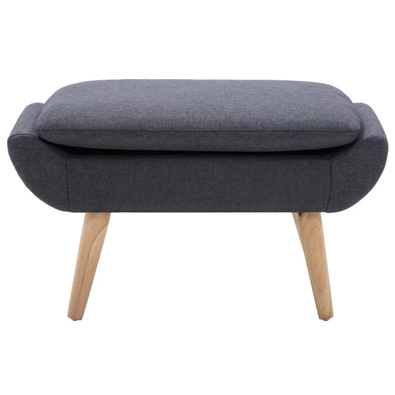 Hocker Stoffbezug 73 X 43 X 42 Cm Dunkelgrau günstig online kaufen