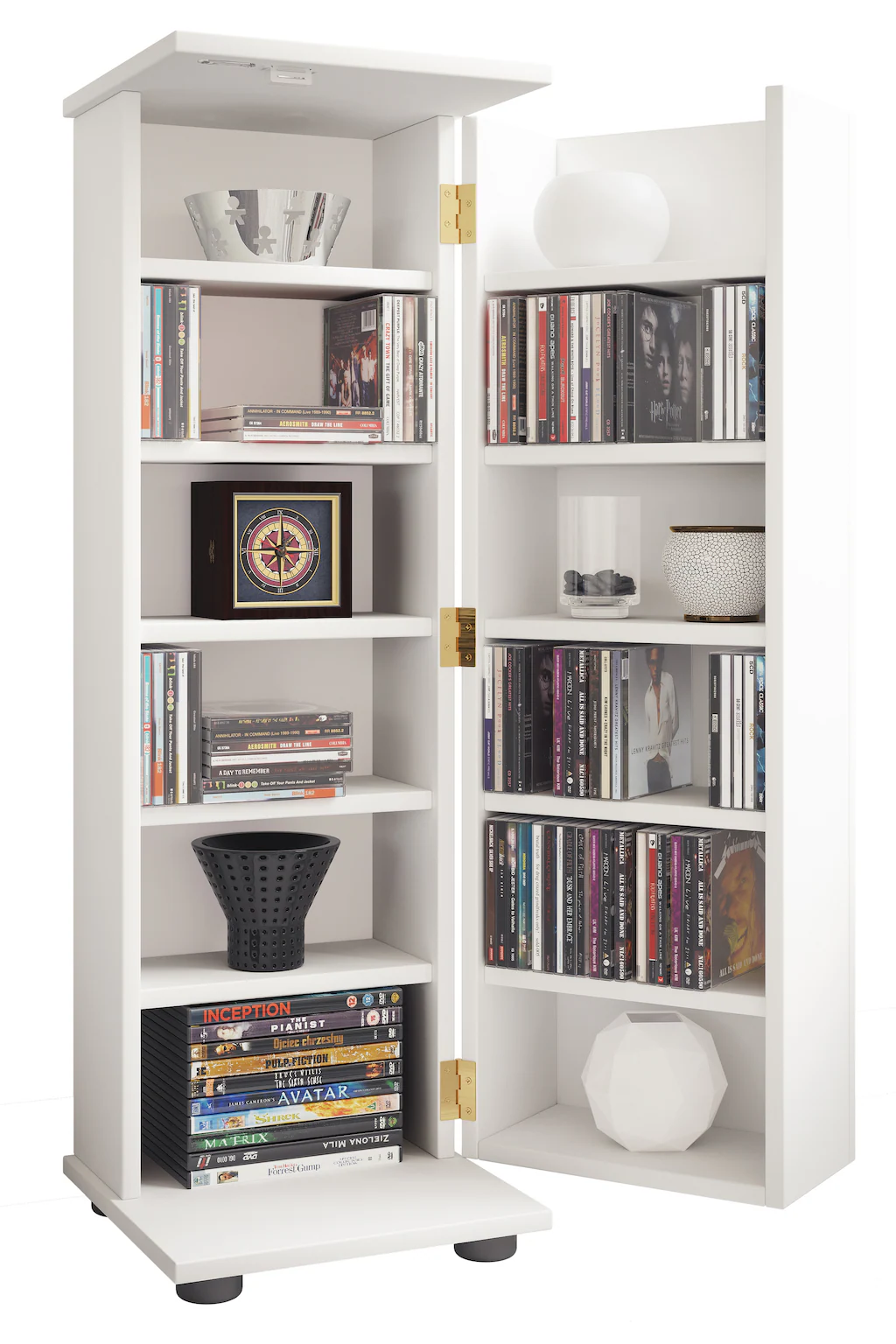 VCM Media-Regal "VCM Holz CD DVD Stand Regal  platzsparender CD Schrank mit günstig online kaufen