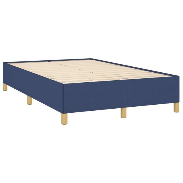 vidaXL Bett Bettgestell Blau 120x190 cm Stoff günstig online kaufen