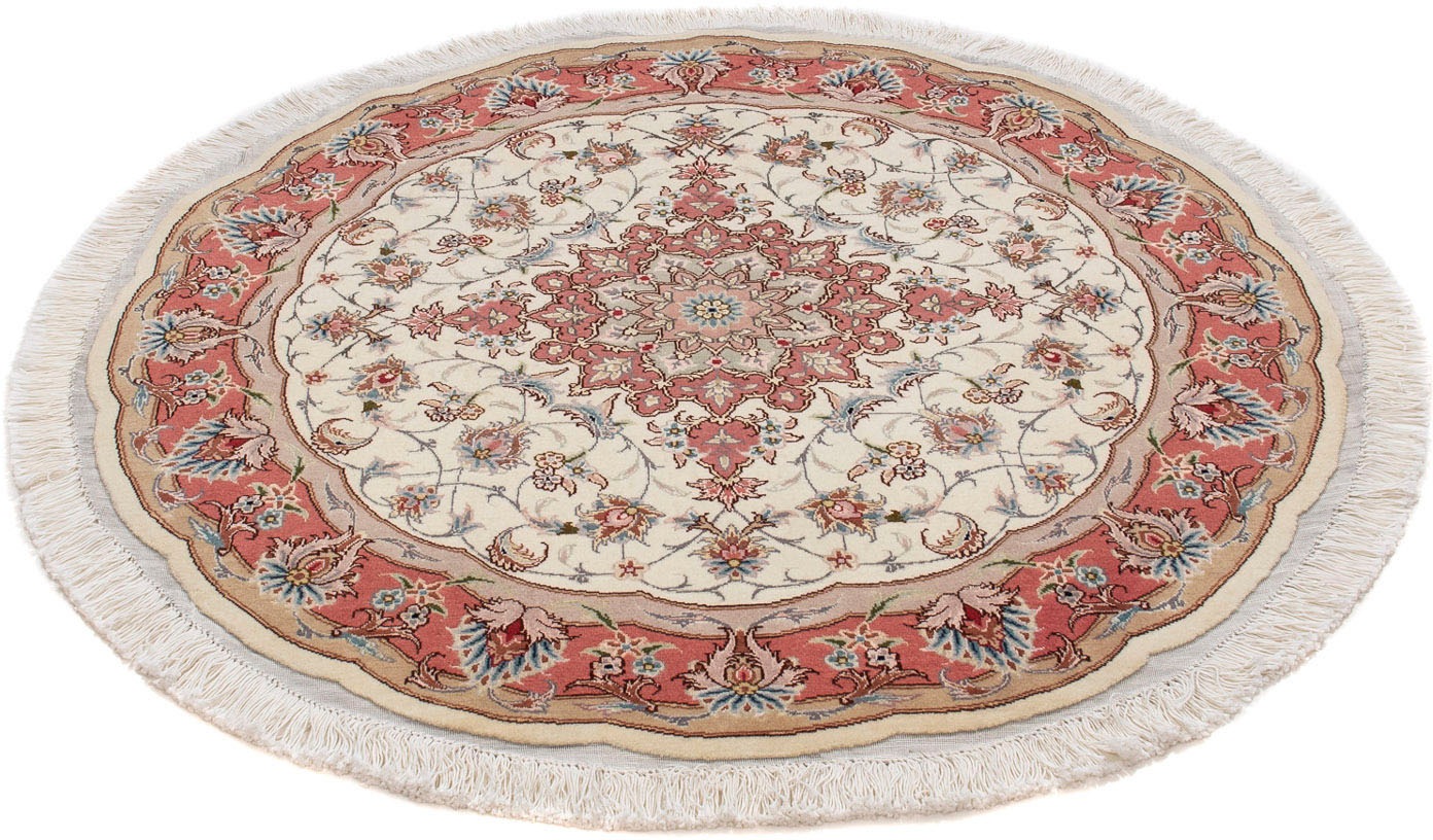 morgenland Orientteppich »Perser - Täbriz - Royal rund - 98 x 98 cm - beige günstig online kaufen