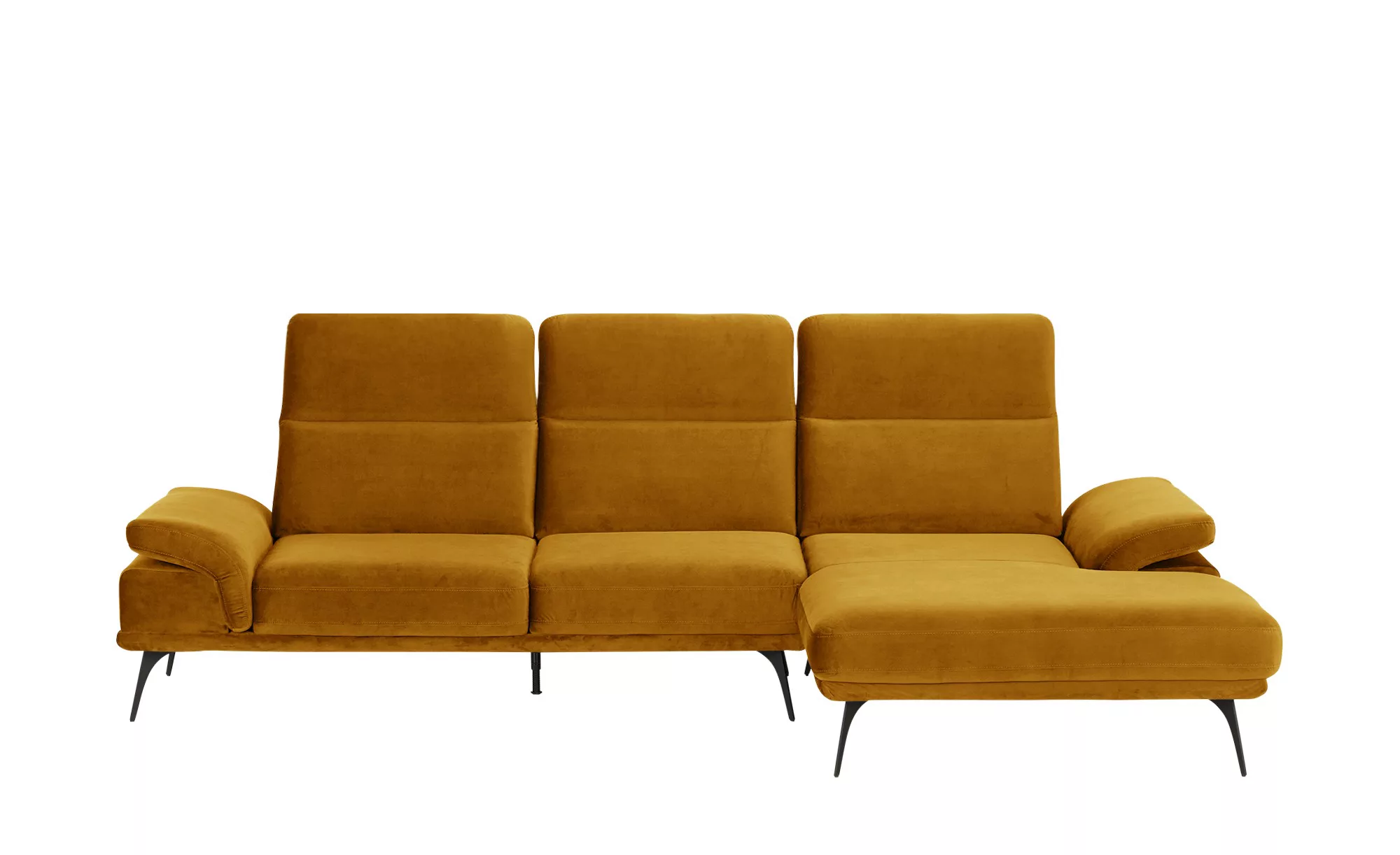 switch Ecksofa  Monte Carlo - gold - 103 cm - Polstermöbel > Sofas > Ecksof günstig online kaufen