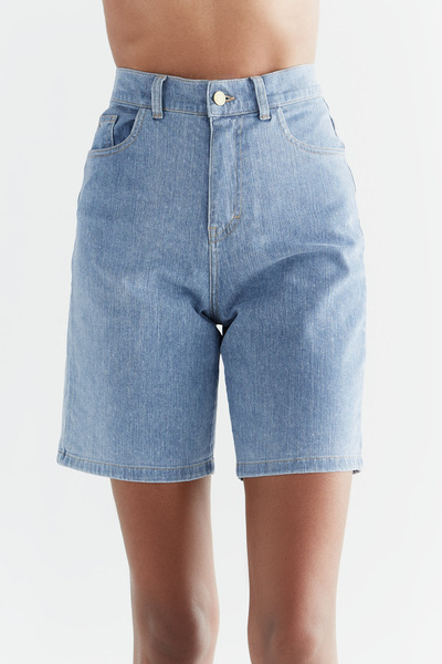 Evermind - Damen Jeans Short Aus Bio-baumwolle Wa3020 günstig online kaufen