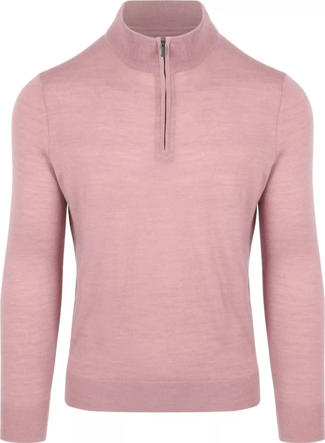 Suitable Merino Half Zip Pullover Rosa - Größe S günstig online kaufen