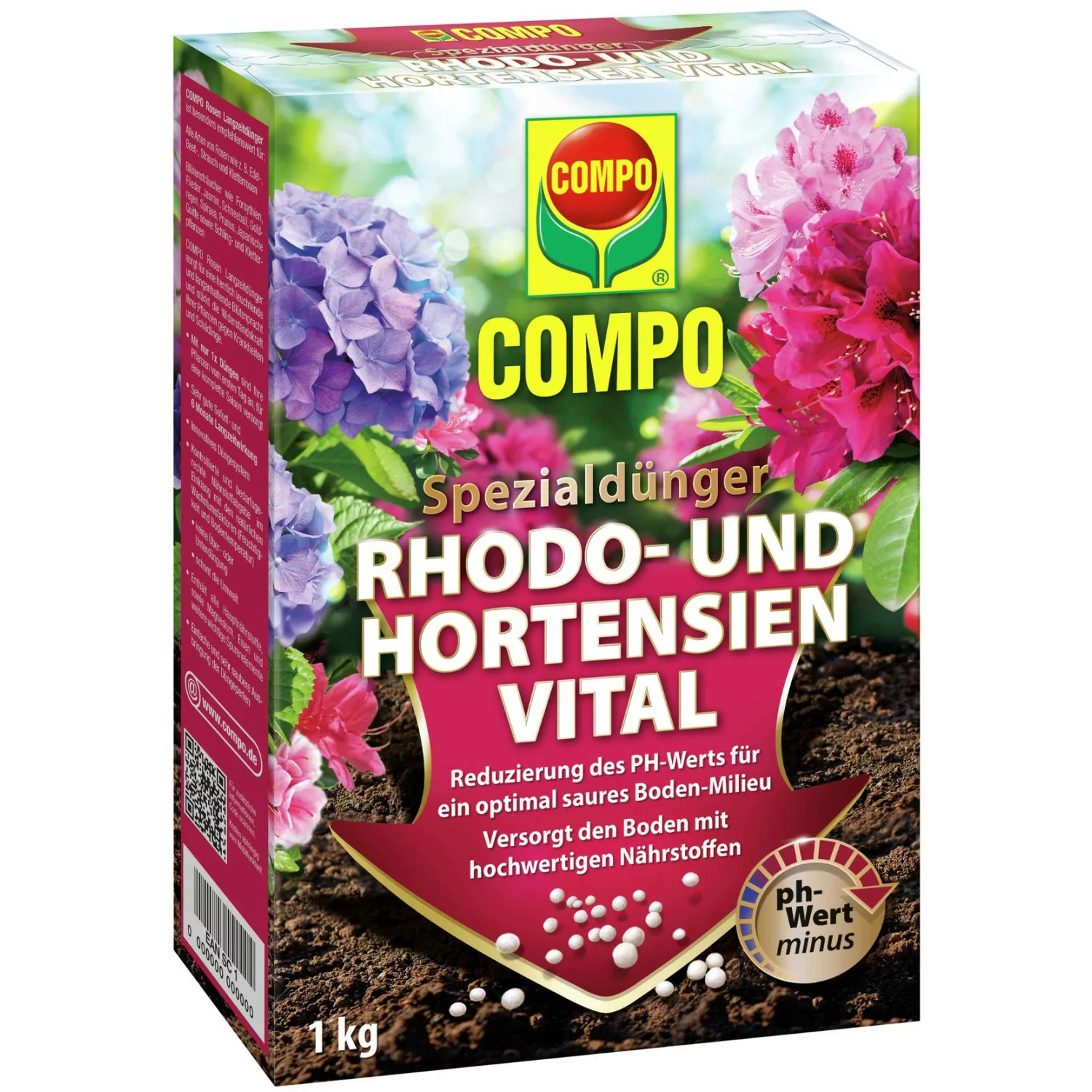 Compo Vital Dünger für Hortensien und Rhododendren 1 kg günstig online kaufen