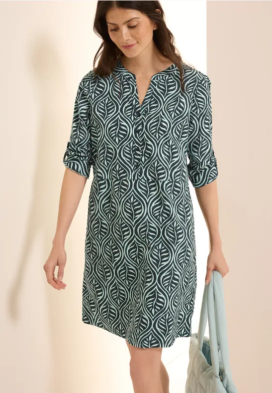 Gemustertes Tunika-Kleid günstig online kaufen