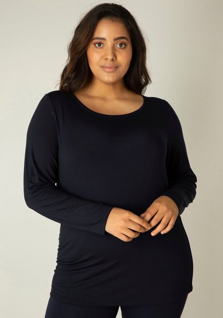 Base Level Curvy Langarmshirt, mit Rundhalsausschnitt günstig online kaufen