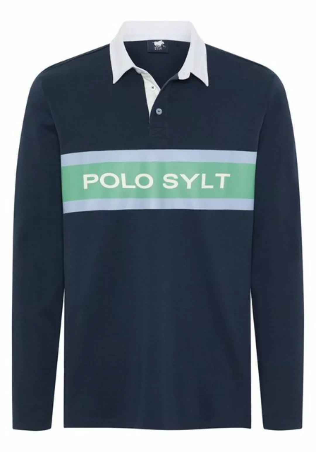 Polo Sylt Poloshirt im Label-Design günstig online kaufen