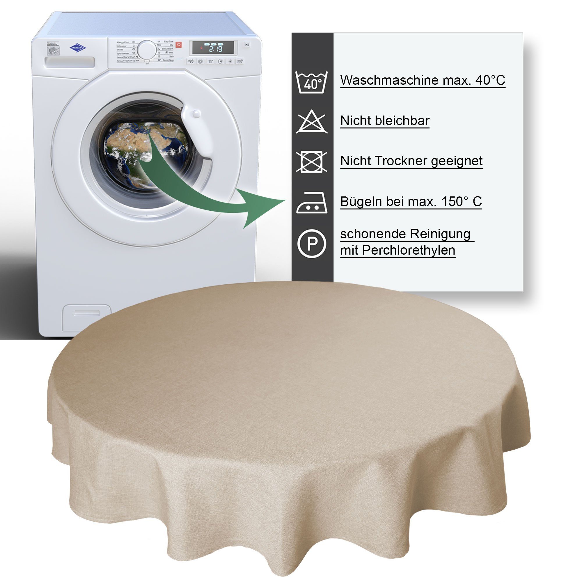 Haus und Deko Tischdecke Tischdecke rund günstig online kaufen