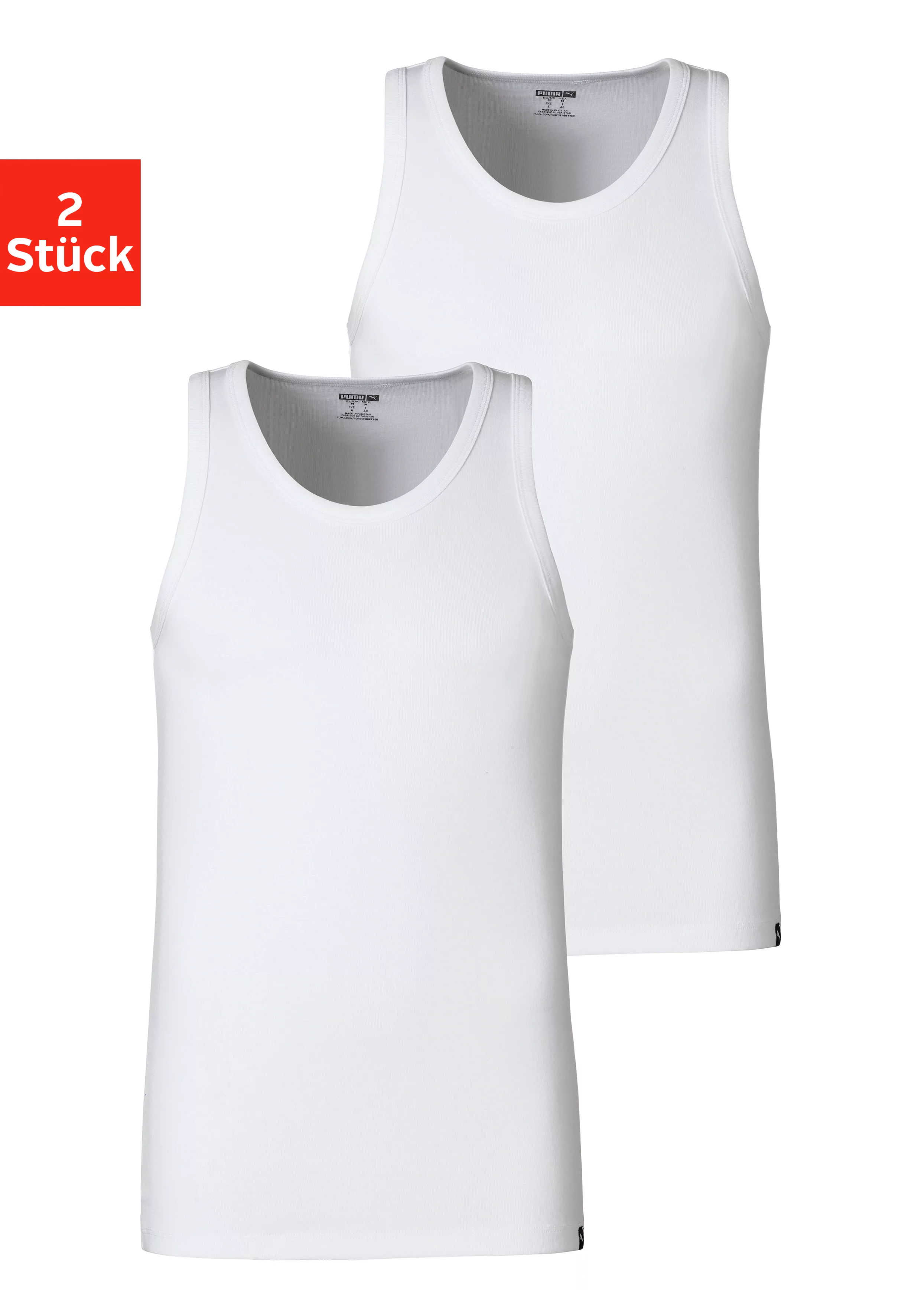 PUMA Tanktop PUMA BASIC 2P TANK TOP (Packung, 2er Pack) mit Rundhalsausschn günstig online kaufen