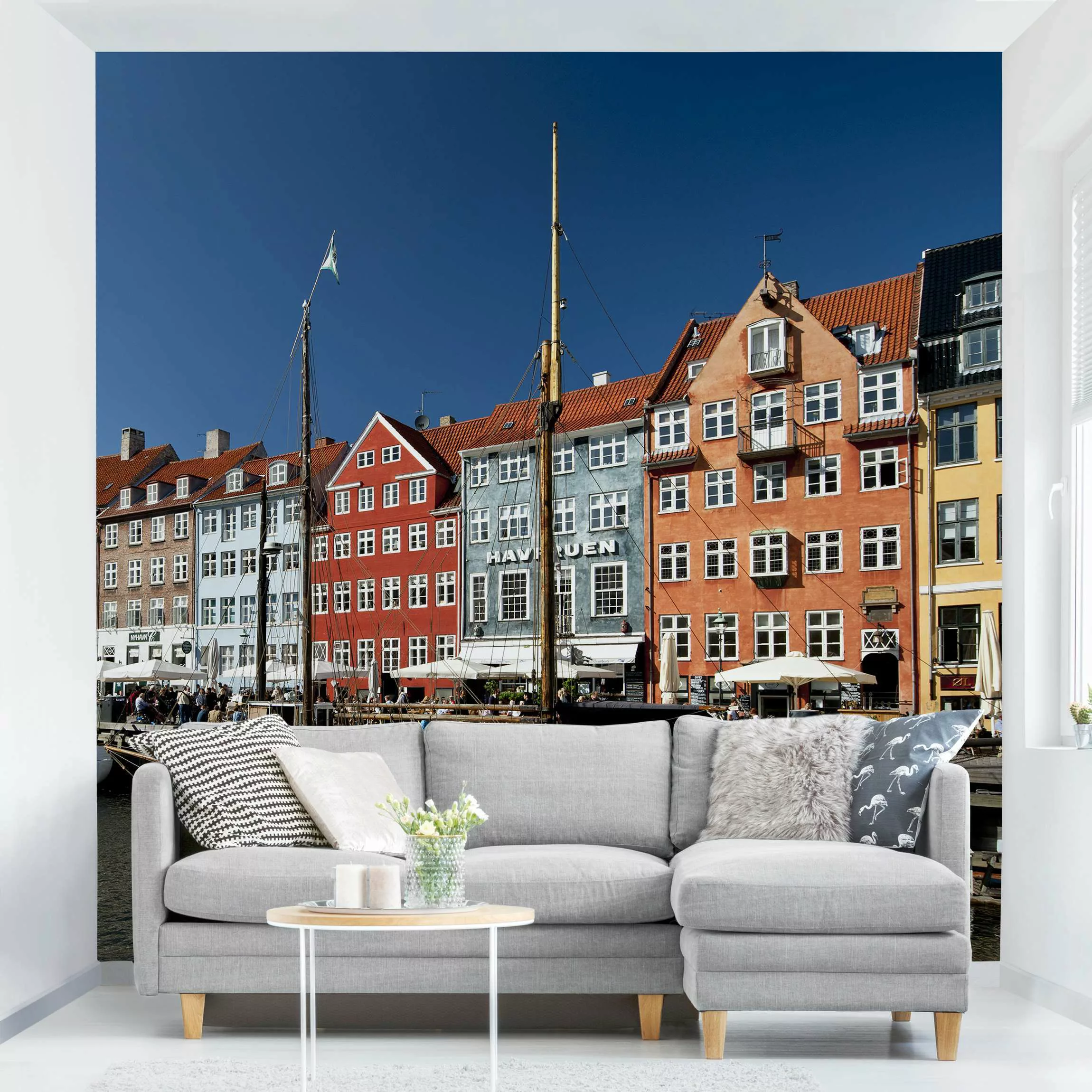 Fototapete Hafen in Kopenhagen günstig online kaufen