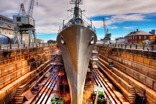 Papermoon Fototapete »Schiff im hafen« günstig online kaufen