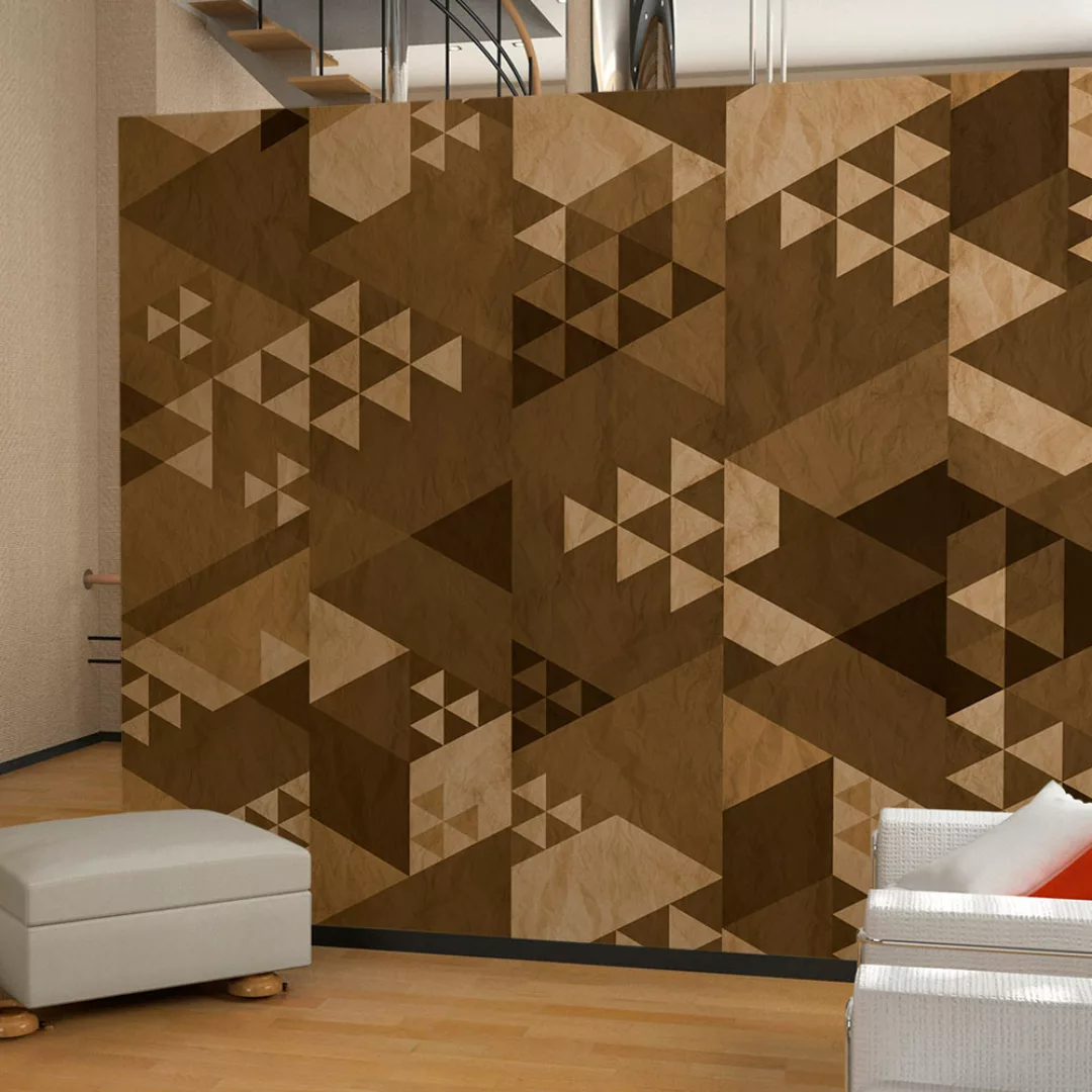 Fototapete - Brown Patchwork günstig online kaufen