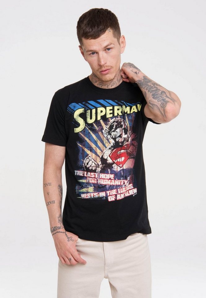 LOGOSHIRT T-Shirt "Superman - The Last Hope", im coolen Retro-Look günstig online kaufen