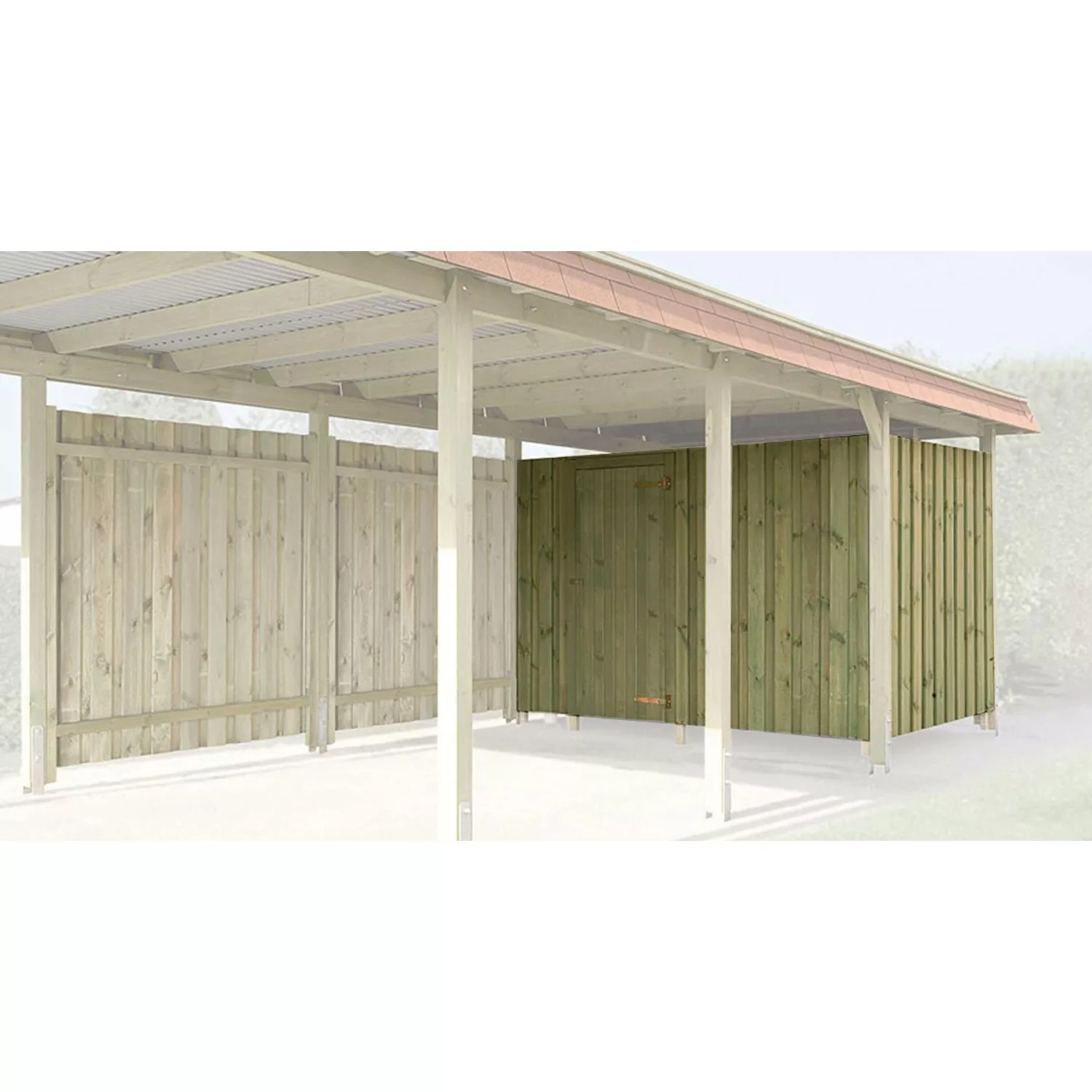 Weka Geräteraum für Carports kdi 20 mm Wandstärke günstig online kaufen