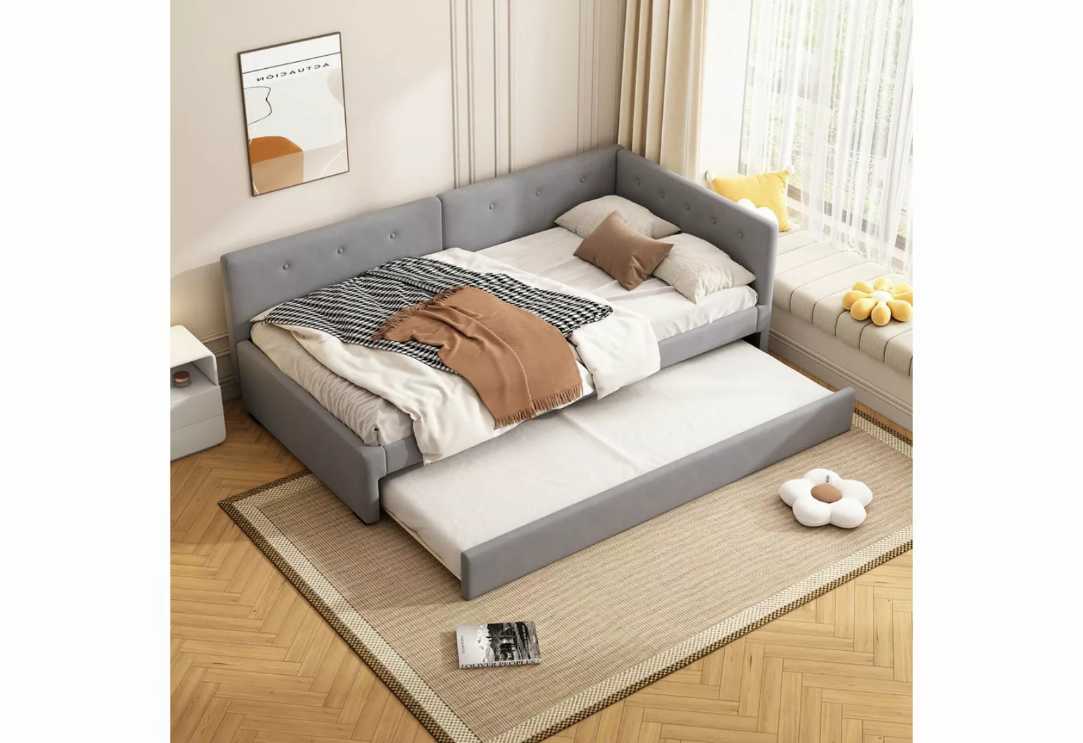 Rutaqian Daybed Daybett 90x200cm,Schlafsofa(Ohne Matratze) günstig online kaufen