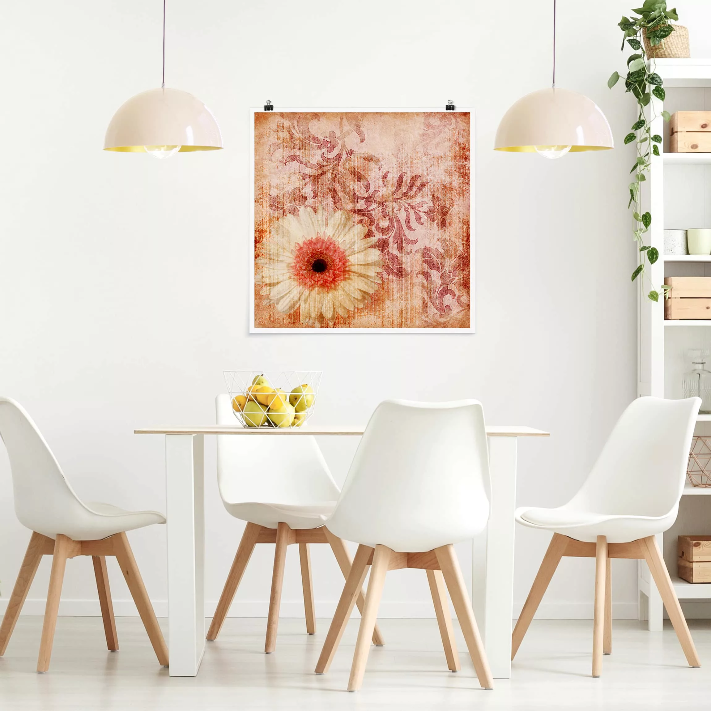 Poster Blumen - Quadrat Forgotten Beauties I günstig online kaufen