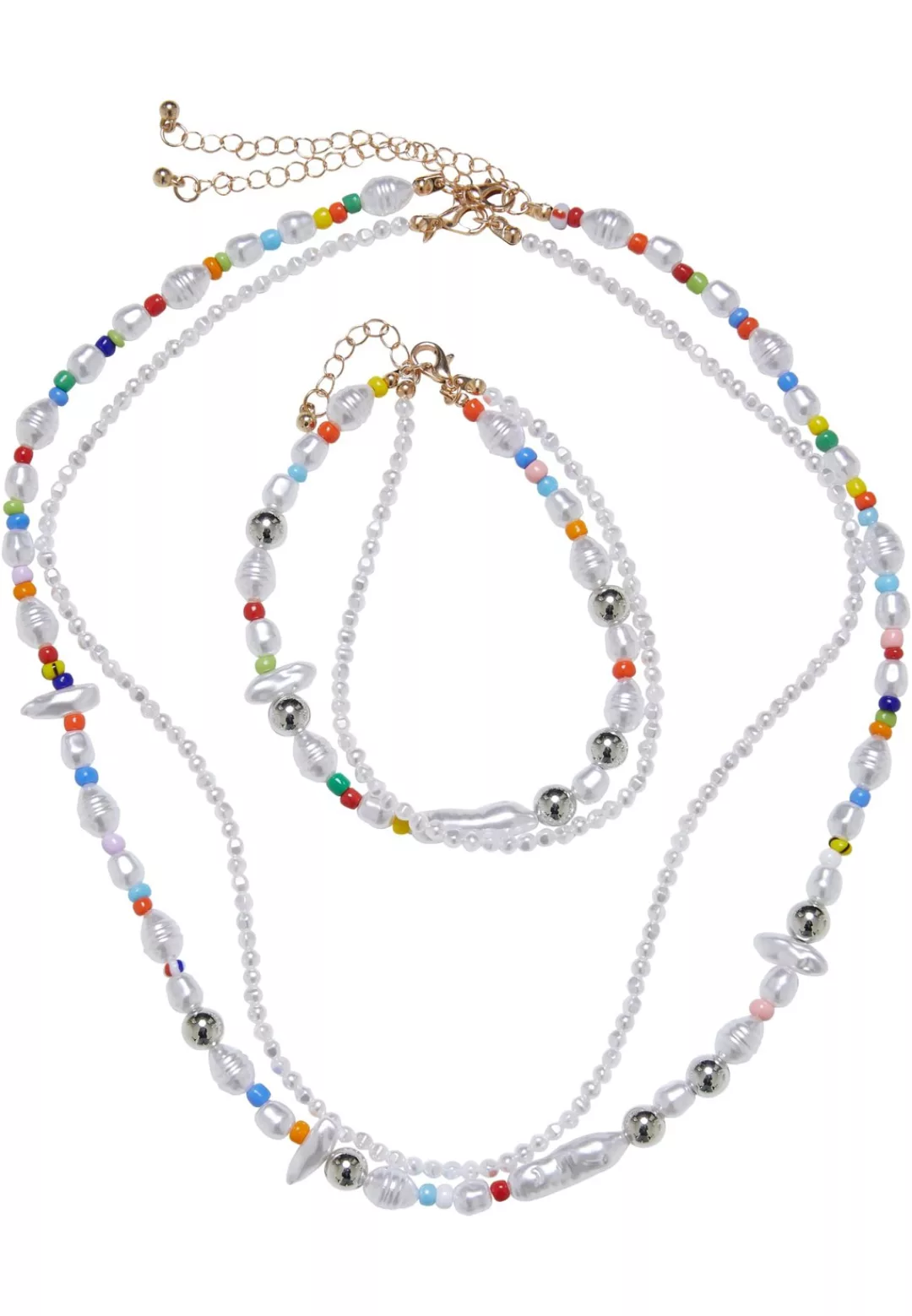 URBAN CLASSICS Schmuckset "Accessoires Various Pearl Layering Necklace and günstig online kaufen