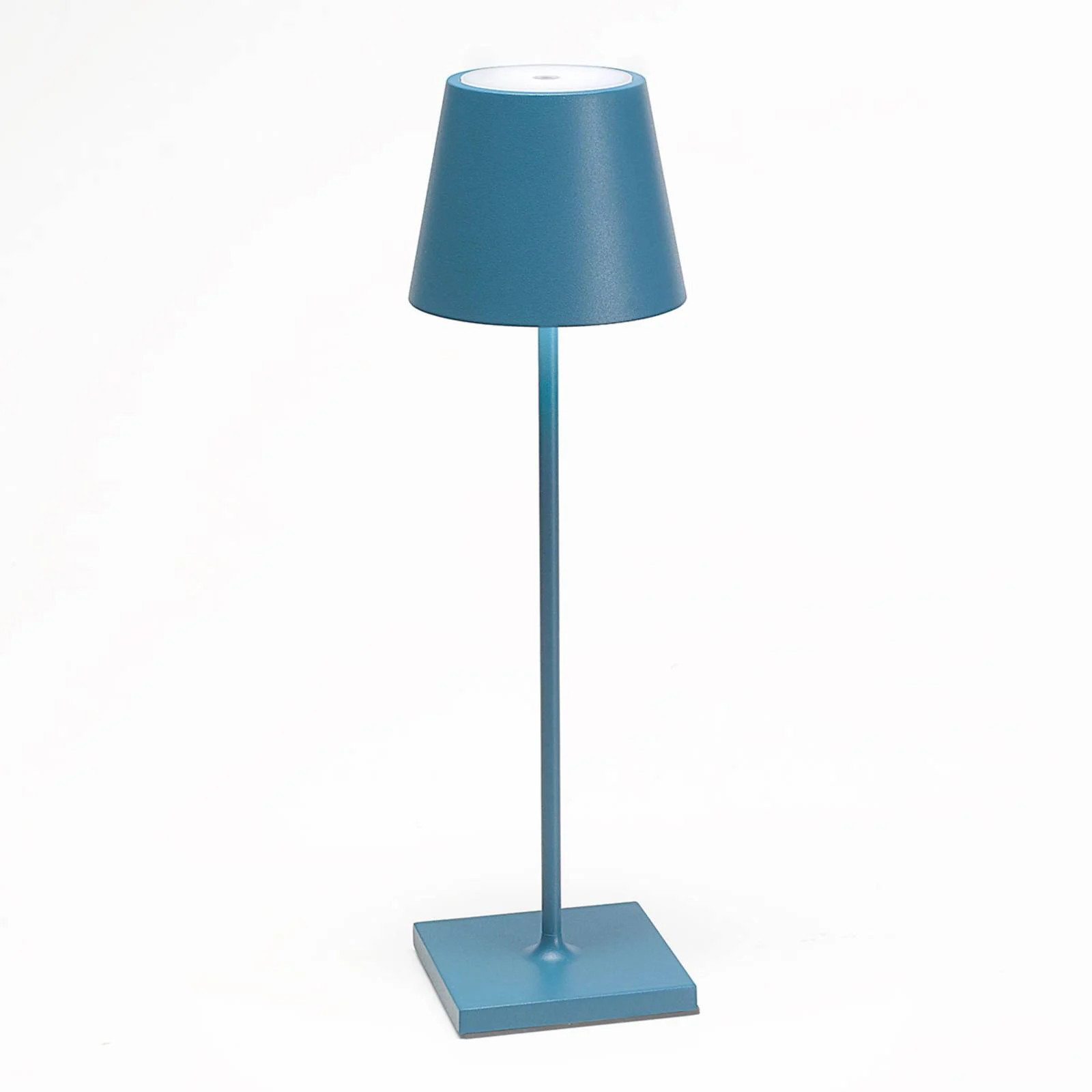 Zafferano Poldina LED-Tischlampe, Akku, matt, blau günstig online kaufen