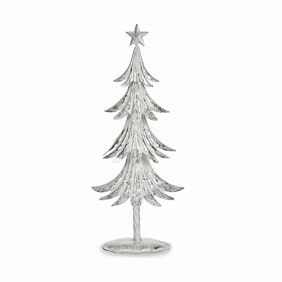 Weihnachtsbaum Metall Weiß (17 X 40 X 8,5 Cm) günstig online kaufen