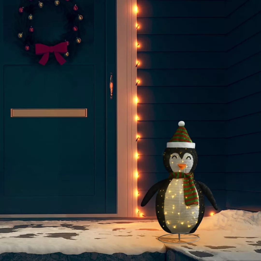 Weihnachtsdekoration Pinguin-figur Led Luxus-gewebe 60 Cm günstig online kaufen