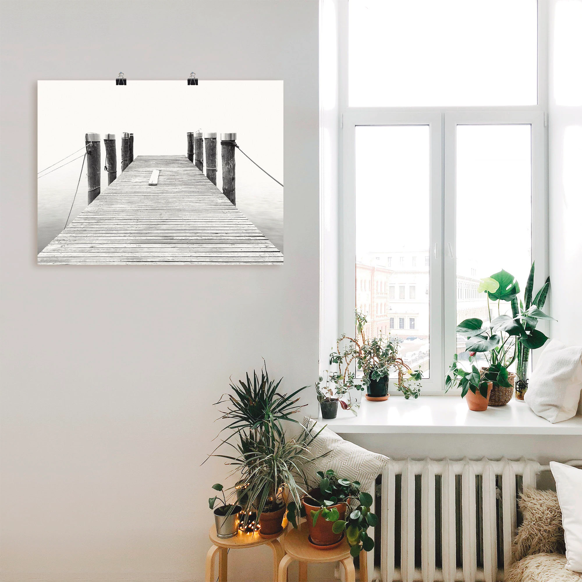 Artland Poster "Stille II", Brücken, (1 St.), als Leinwandbild, Wandaufkleb günstig online kaufen