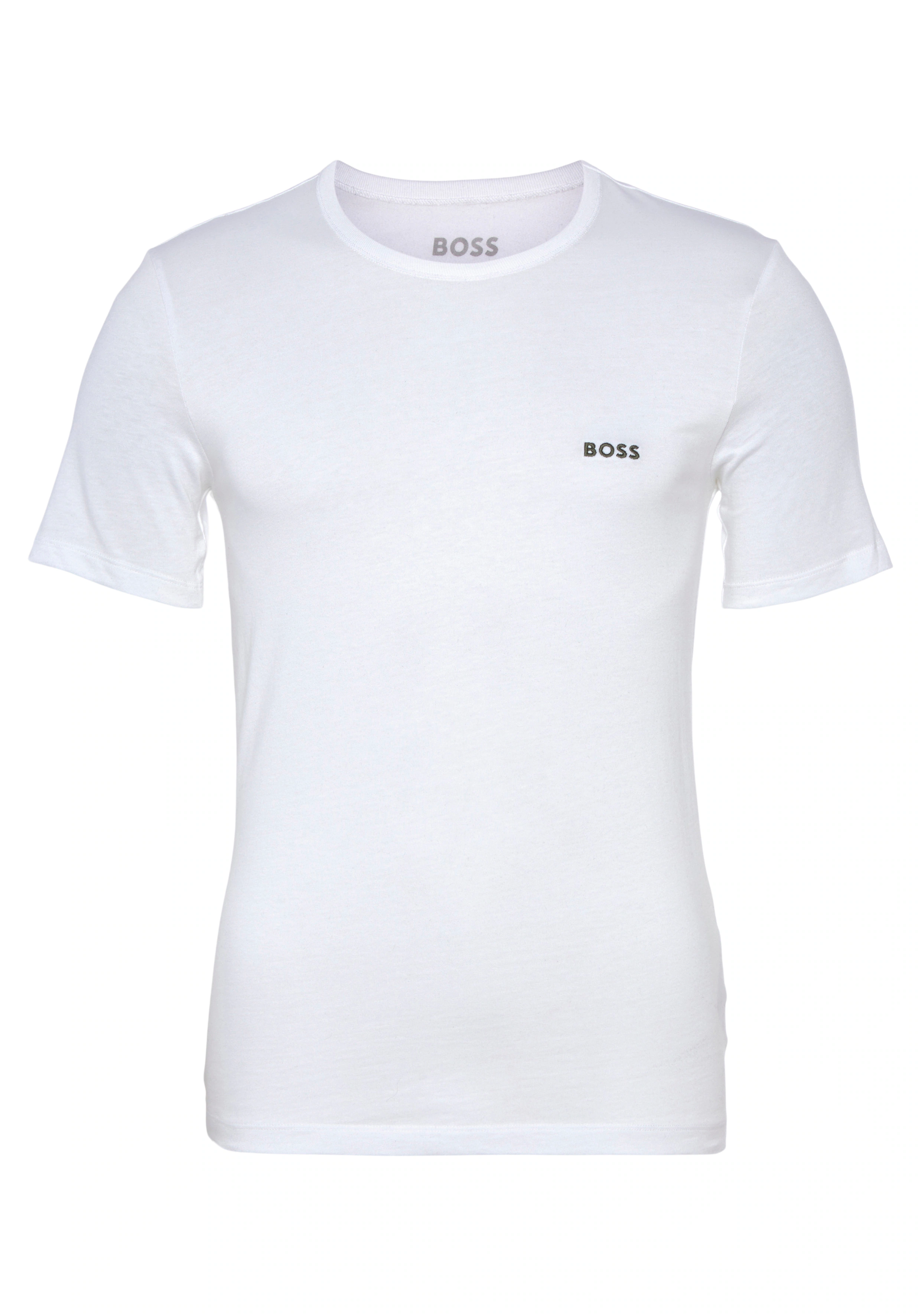 BOSS T-Shirt (Set, 3-tlg) mit BOSS Schriftzug auf der Brust günstig online kaufen