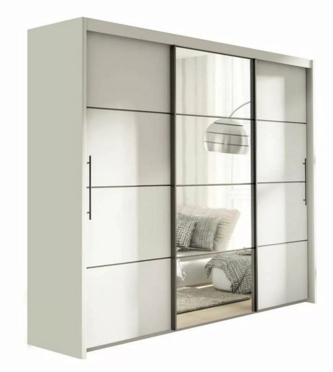 Feldmann-Wohnen Schwebetürenschrank Ivona (1-St) 250x62x216cm, 3-türig mit günstig online kaufen