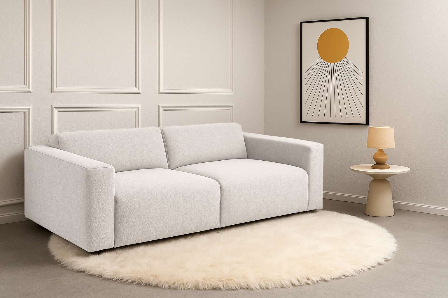 andas 3-Sitzer "Noord mit Kedernaht, Breite 232 cm", mit Kedernaht, Breite günstig online kaufen