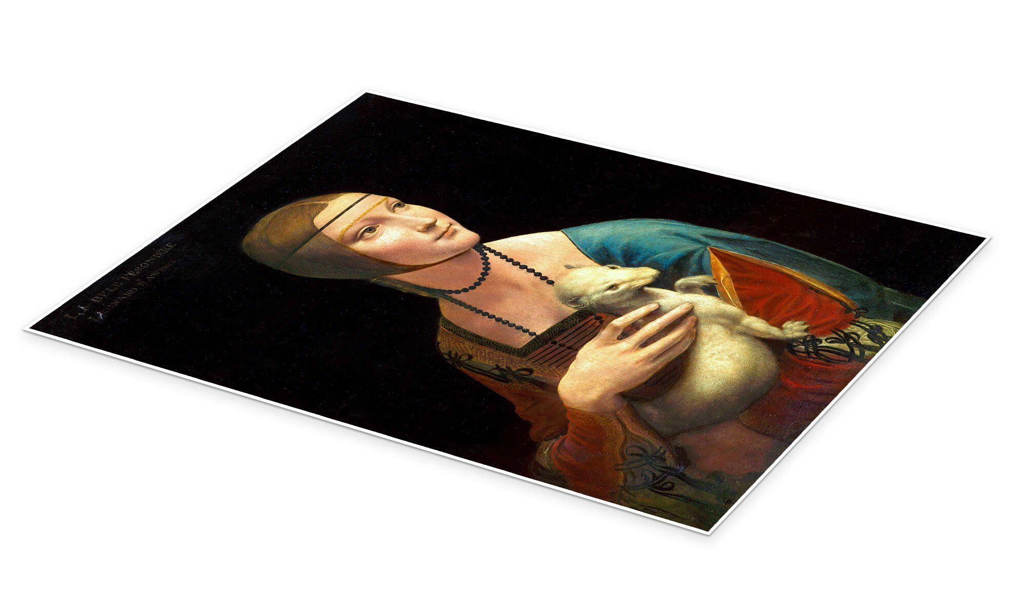 Posterlounge Poster Leonardo da Vinci, Dame günstig online kaufen