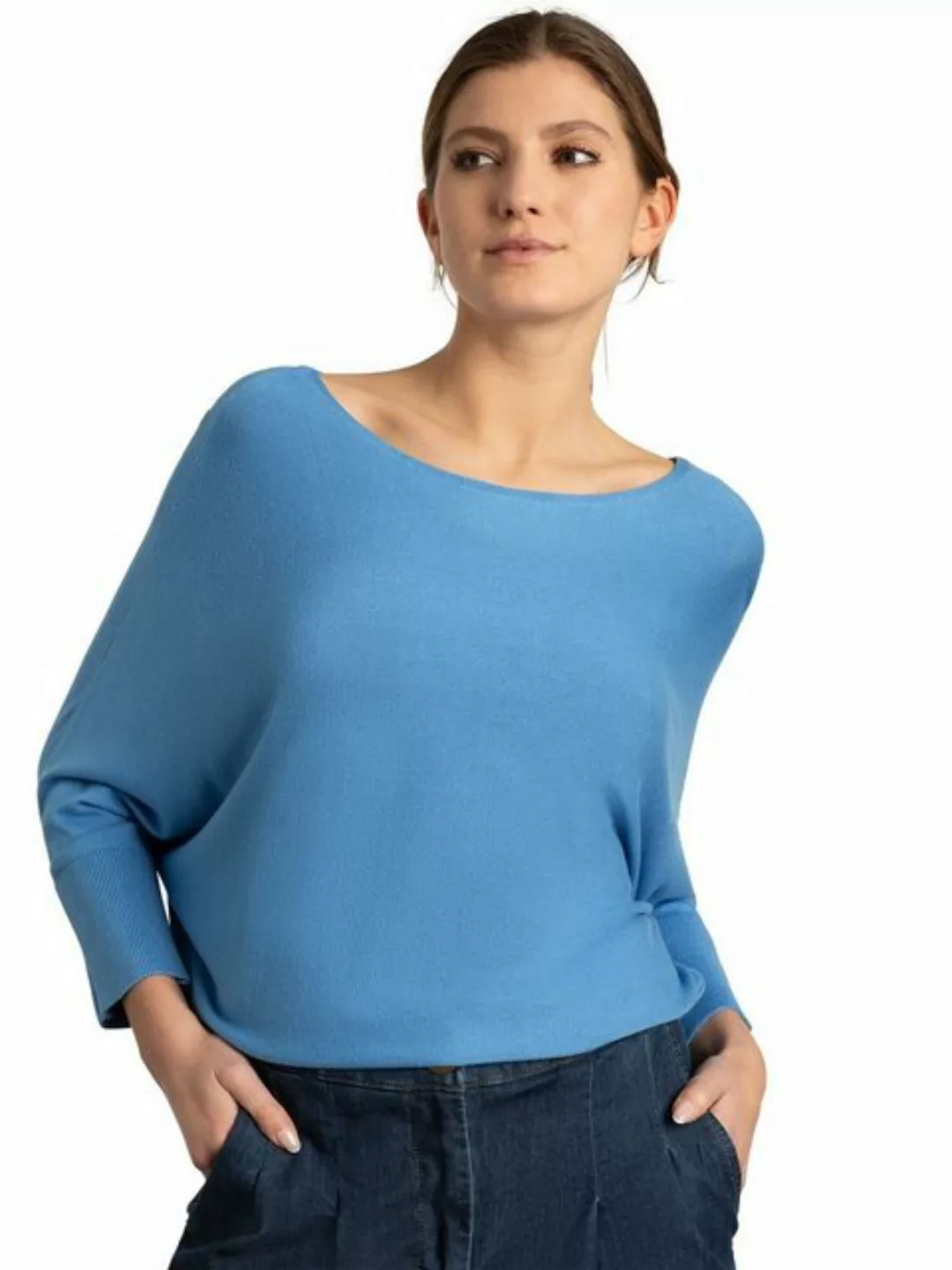 Fledermaus-Pullover, blue breeze, Frühjahrs-Kollektion günstig online kaufen
