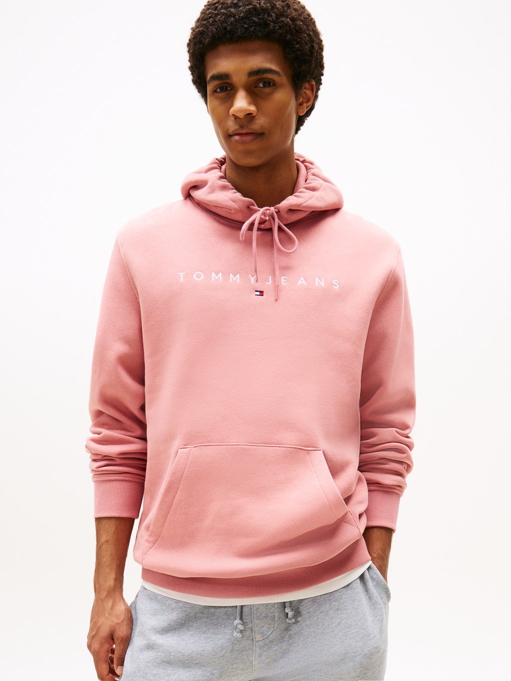 Tommy Jeans Hoodie "TJM REG LINEAR LOGO HOODIE EXT", mit Logo-Stickerei günstig online kaufen