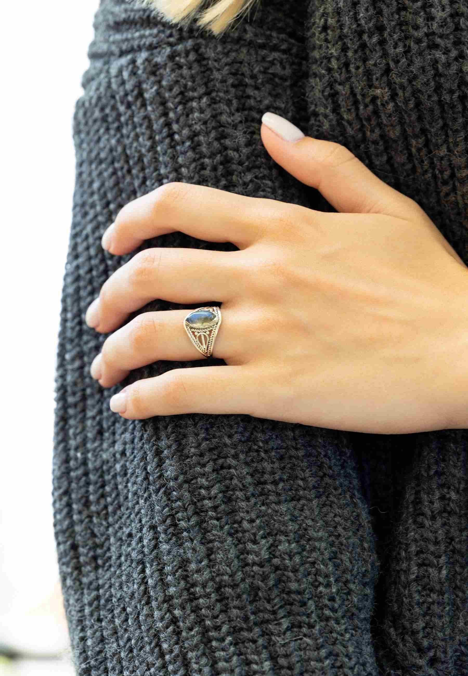 mantraroma Silberring DAHAB Ellipse aus 925 günstig online kaufen