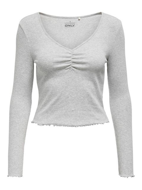 ONLY Langarmshirt "ONLBETTY L/S V-NECK TOP CC JRS" günstig online kaufen